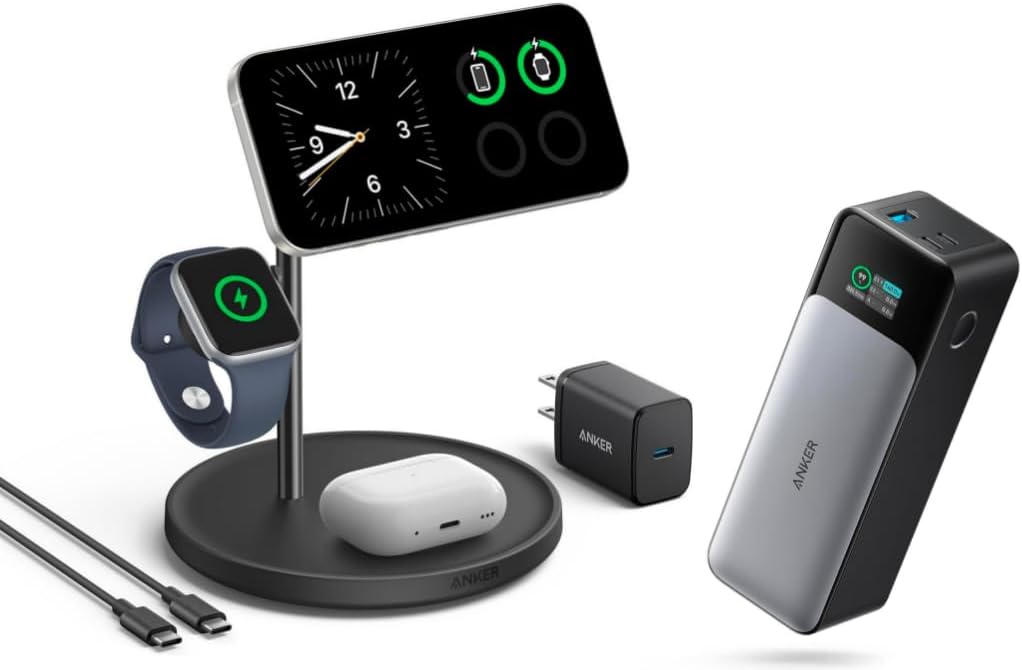 Anker 737 Power Bank, 24,000mAh, 140W, 3-Port Laptop Portable Charger