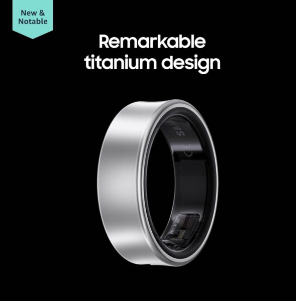 SAMSUNG Galaxy Ring, AI Smart Ring, Size First w/Sizing Kit, No App Subscription, Fitness Monitor, Sleep Tracker, Up to 7-Day Battery, Size 8, Titanium Silver [US Version, 1Yr Manufacturer Warranty