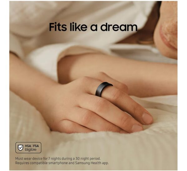 SAMSUNG Galaxy Ring, AI Smart Ring, Size First w/Sizing Kit, No App Subscription, Fitness Monitor, Sleep Tracker, Up to 7-Day Battery, Size 8