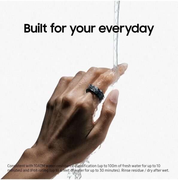 SAMSUNG Galaxy Ring, AI Smart Ring, Size First w/Sizing Kit, No App Subscription, Fitness Monitor, Sleep Tracker, Up to 7-Day Battery, Size 8