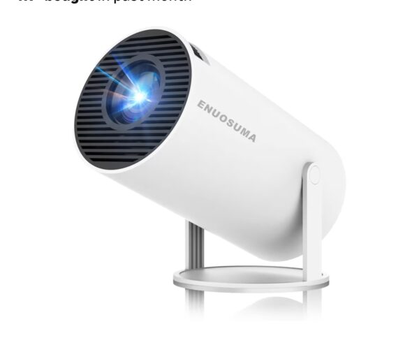 Mini Projector, Support 4K 1080P Portable Projector with Dual Band WIFI6 5G Wireless 5.2 Bluetooth Android 11, 160 ANSI Lumens, 180° Rotatable, Auto Keystone Correction,35"-130" Screen Video Projector