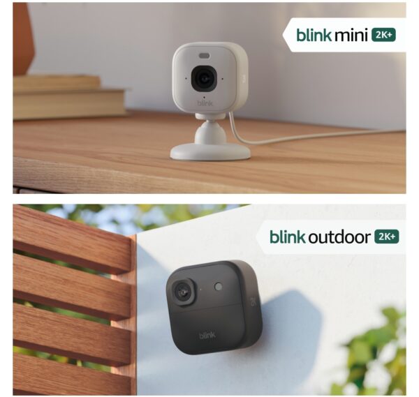 Blink Outdoor 4 – Wireless smart security camera, two-year battery life, 1080p HD day and infrared night live view, two-way talk. Sync Module Core included – 5 camera system