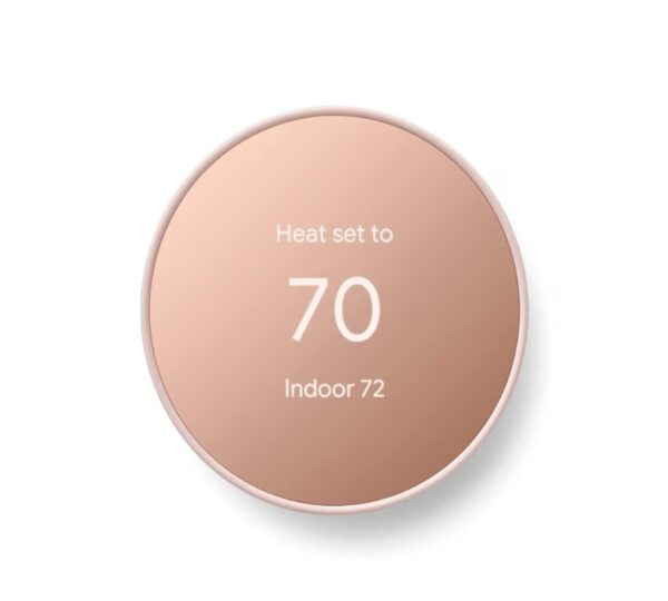 Google Nest Thermostat - Smart Thermostat for Home - Programmable Wifi Thermostat - Sand