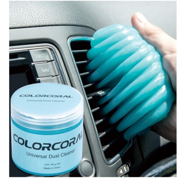 COLORCORAL Car Cleaning Gel Universal Gel for Car Vent Cleaner Cleaning Putty Auto Detailing Car Interior Dust Cleaning Kit for Auto Seat, Christmas Stocking Stuffers for Adults Men Women Kid 160g