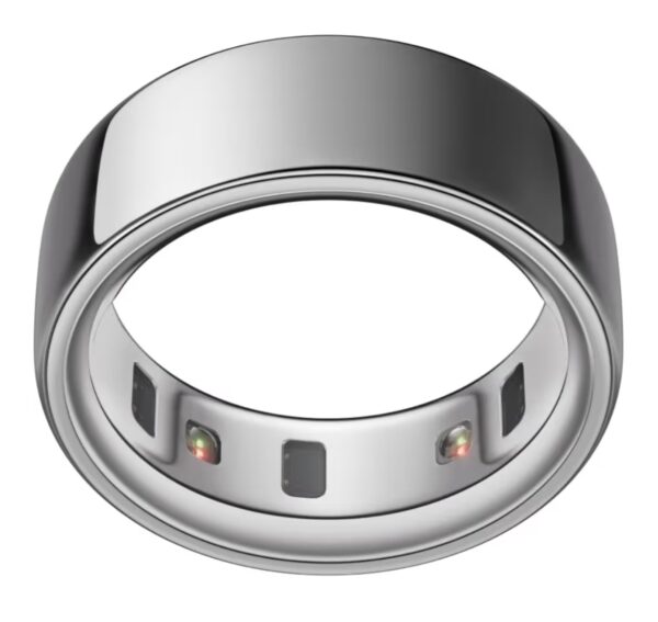 Oura Ring 4 - Silver - Size 11 - Smart Ring - Unique Sizing, Not Standard US Ring Sizes - Size First - Sleep Tracking Wearable - Heart Rate - Fitness Tracker - Up to 8 Days of Battery Life