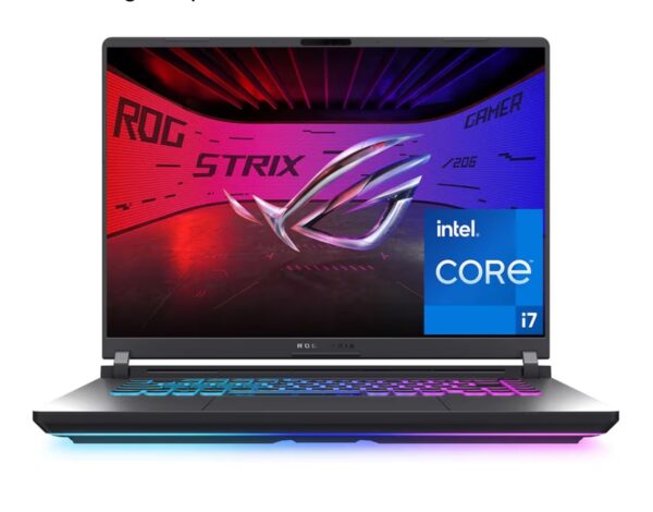 ASUS ROG Strix G16 (2025) Gaming Laptop, 16” FHD+ 16:10 165Hz/3ms Display, NVIDIA® GeForce RTX™ 5060 Laptop GPU, Intel® Core™ i7 Processor 14650HX, 16GB DDR5, 1TB Gen 4 SSD, Wi-Fi 7, Windows 11 Home