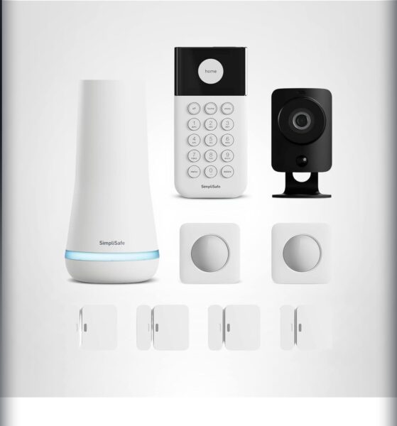 SimpliSafe 9 Piece Wireless Home Security System w/HD Camera - Optional 24/7 Professional Monitoring - No Contract - Compatible with Alexa and Google Assistant