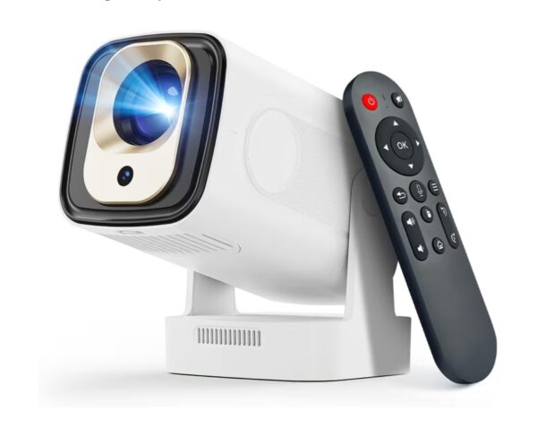 【Auto Focus&1080P】Magcubic Mini Smart Projector with 4K Support, Portable Projector with Wifi and Bluetooth, 5W Speaker, Built in Apps, Voice Control, Outdoor Movie Projector