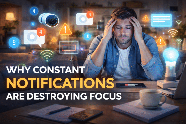 Why Constant Notifications Are Destroying Focus (The Hidden Cost of Always Being Online)