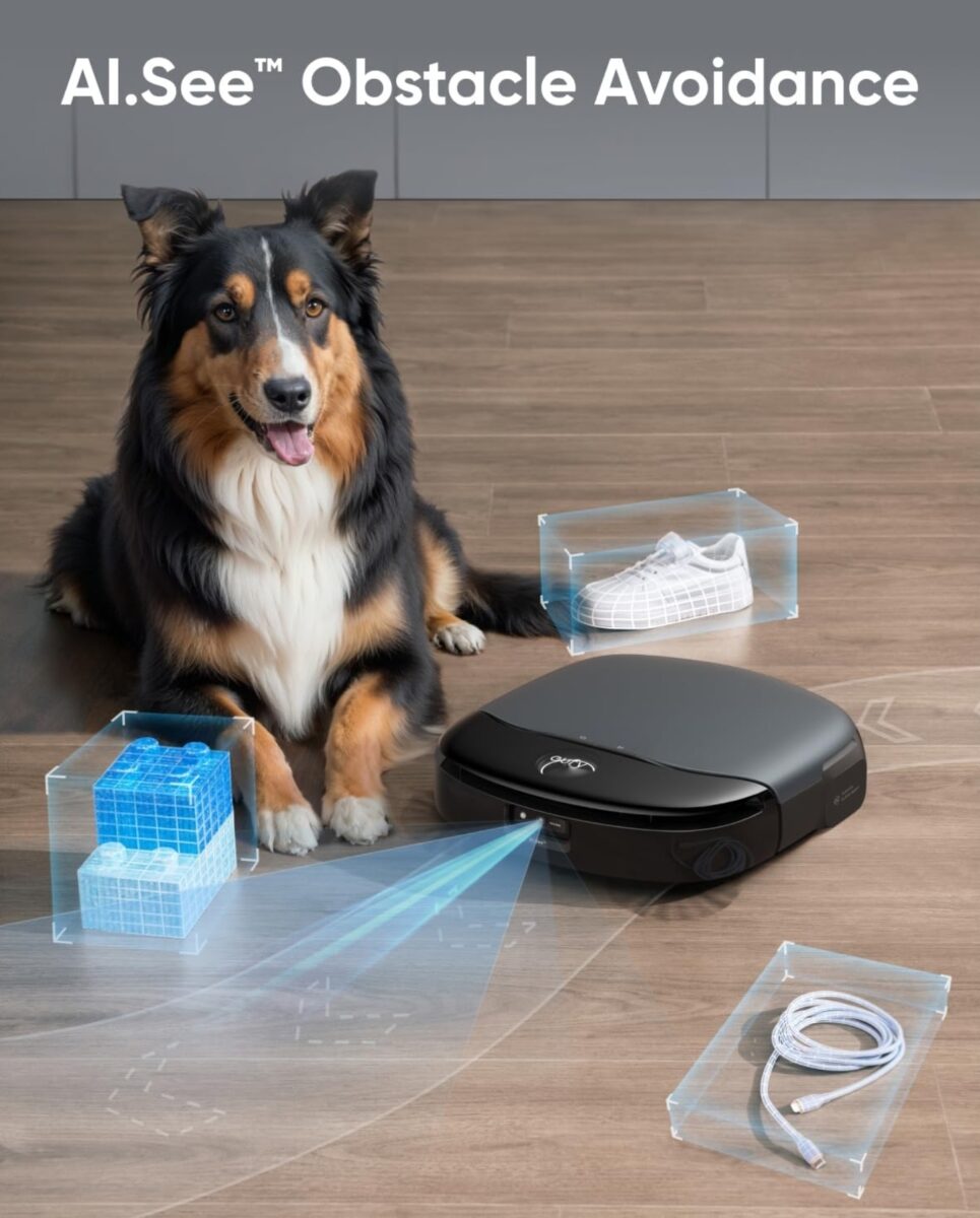 eufy S1 with All-in-One Station, HydroJet System with Roller Mop, Robot Vacuum and Mop Combo, Incredible Suction, Obstacle Avoidance, Multi-Level Mapping, Mop Auto-Retraction, Perfect for Pet Hair